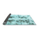 Sideview of Abstract Light Blue Modern Rug, abs1944lblu