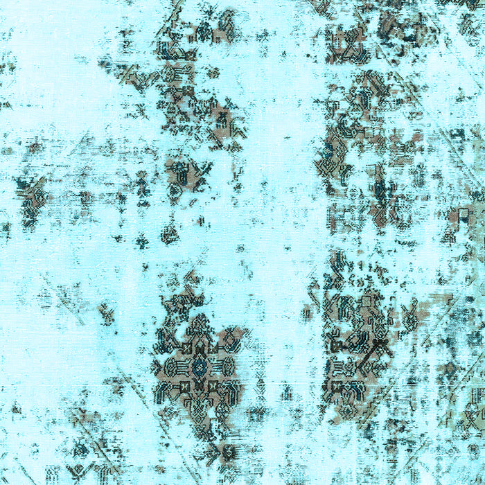 Abstract Light Blue Modern Rug, abs1944lblu