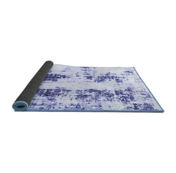Sideview of Abstract Blue Modern Rug, abs1944blu