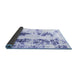 Sideview of Abstract Blue Modern Rug, abs1944blu