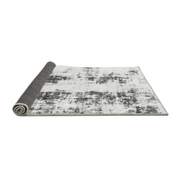 Sideview of Abstract Gray Modern Rug, abs1944gry