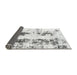 Sideview of Abstract Gray Modern Rug, abs1944gry