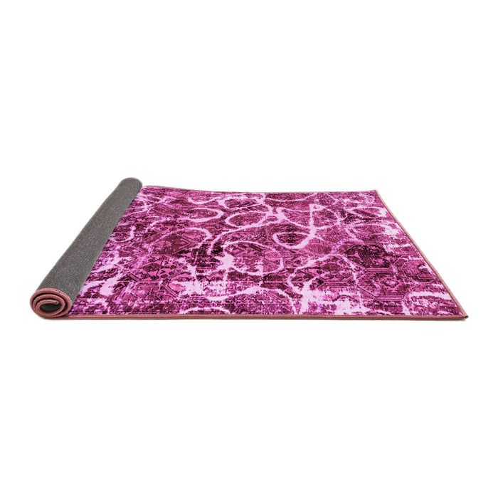 Sideview of Abstract Pink Modern Rug, abs1945pnk