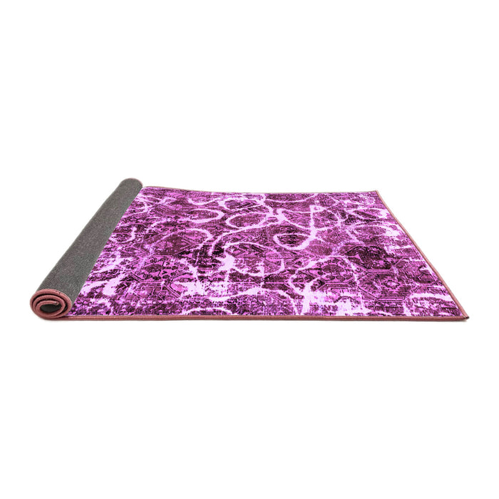 Sideview of Abstract Purple Modern Rug, abs1945pur