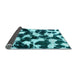 Sideview of Abstract Light Blue Modern Rug, abs1946lblu