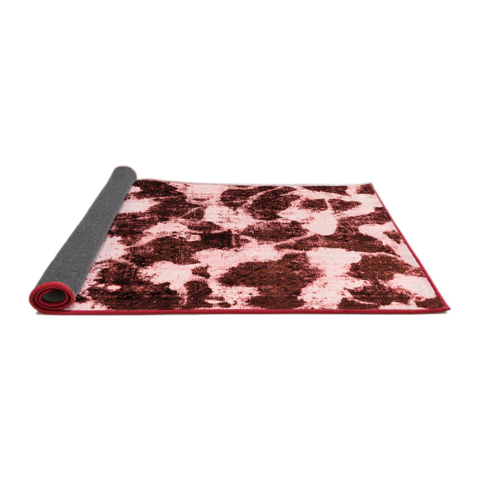 Abstract Red Modern Area Rugs