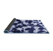 Sideview of Abstract Blue Modern Rug, abs1946blu