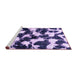 Sideview of Machine Washable Abstract Purple Modern Area Rugs, wshabs1946pur