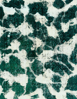 Abstract Metallic Silver Gray Modern Rug, abs1946