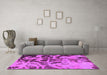 Machine Washable Persian Pink Bohemian Rug in a Living Room, wshabs1947pnk