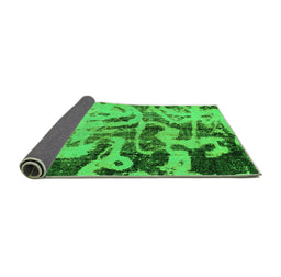 Sideview of Persian Green Bohemian Rug, abs1947grn