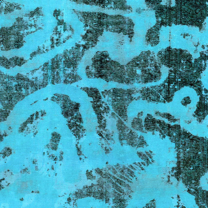 Machine Washable Persian Light Blue Bohemian Rug, wshabs1947lblu