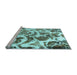 Sideview of Machine Washable Abstract Light Blue Modern Rug, wshabs1948lblu