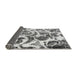 Sideview of Abstract Gray Modern Rug, abs1948gry