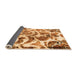 Sideview of Abstract Orange Modern Rug, abs1948org