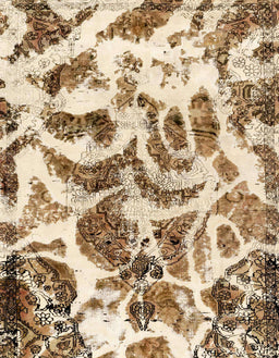 Abstract Light Brown Modern Rug, abs1948