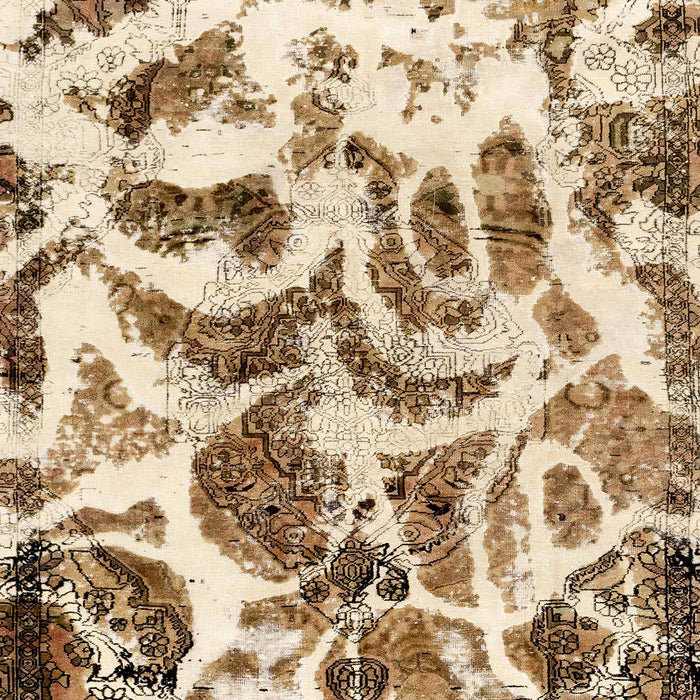 Abstract Light Brown Modern Rug, abs1948