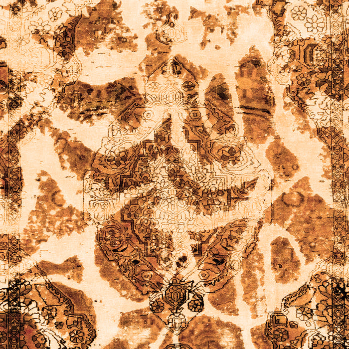 Abstract Orange Modern Rug, abs1948org
