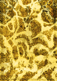 Abstract Yellow Modern Rug, abs1948yw