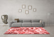 Modern Red Washable Rugs