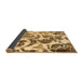 Sideview of Abstract Brown Modern Rug, abs1948brn