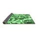 Sideview of Abstract Emerald Green Modern Rug, abs1948emgrn