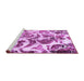 Sideview of Machine Washable Abstract Purple Modern Area Rugs, wshabs1948pur