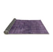 Sideview of Abstract Purple Modern Rug, abs1949