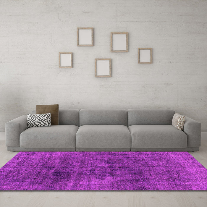 Machine Washable Abstract Pink Modern Rug in a Living Room, wshabs1949pnk