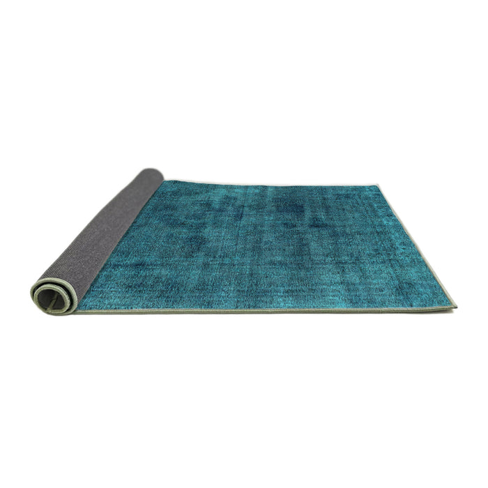 Sideview of Abstract Turquoise Modern Rug, abs1949turq