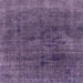 Square Machine Washable Abstract Purple Rug, wshabs1949