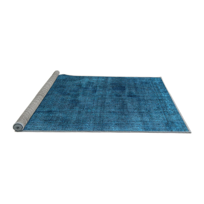 Sideview of Machine Washable Abstract Light Blue Modern Rug, wshabs1949lblu