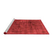 Modern Red Washable Rugs