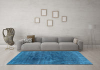 Machine Washable Abstract Light Blue Modern Rug, wshabs1949lblu