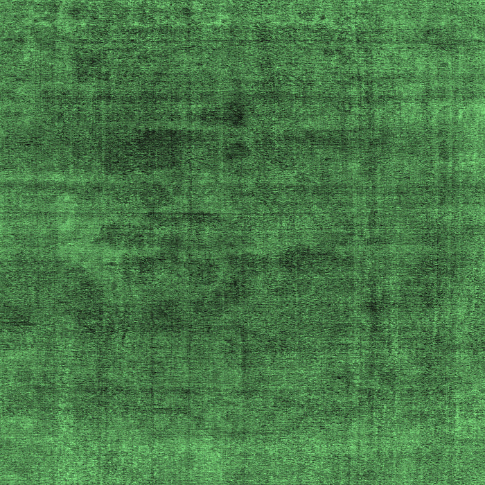 Square Abstract Emerald Green Modern Rug, abs1949emgrn