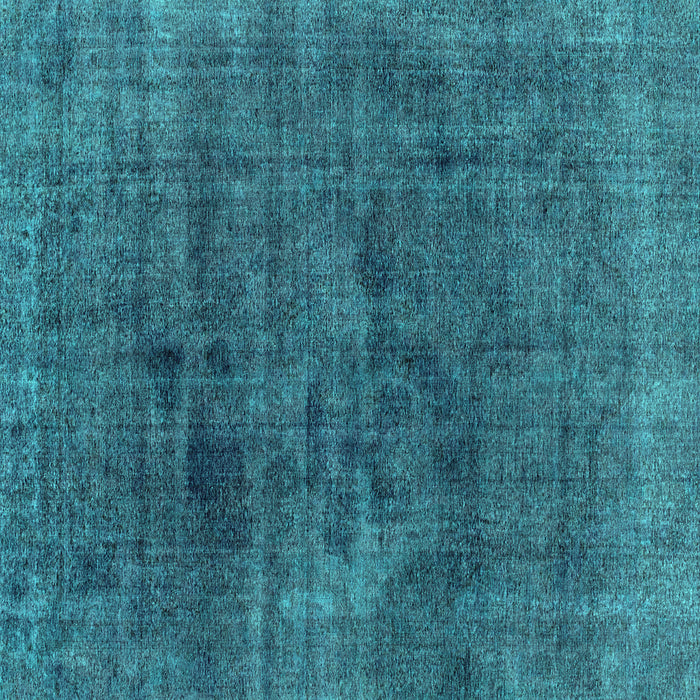 Square Abstract Turquoise Modern Rug, abs1949turq