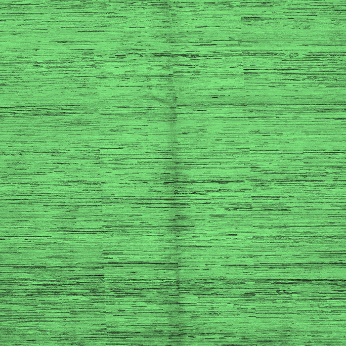 Square Machine Washable Abstract Emerald Green Modern Area Rugs, wshabs194emgrn