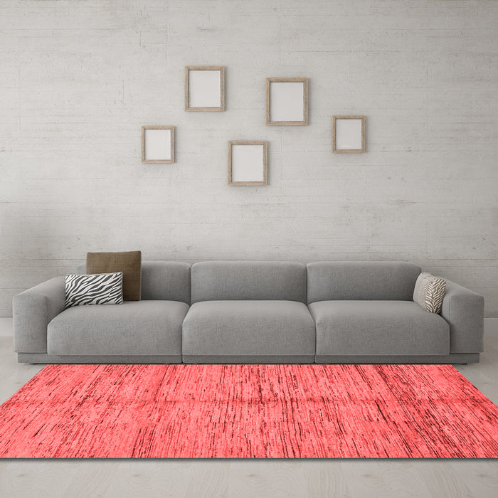 Modern Red Washable Rugs