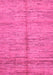 Machine Washable Abstract Pink Modern Rug, wshabs194pnk