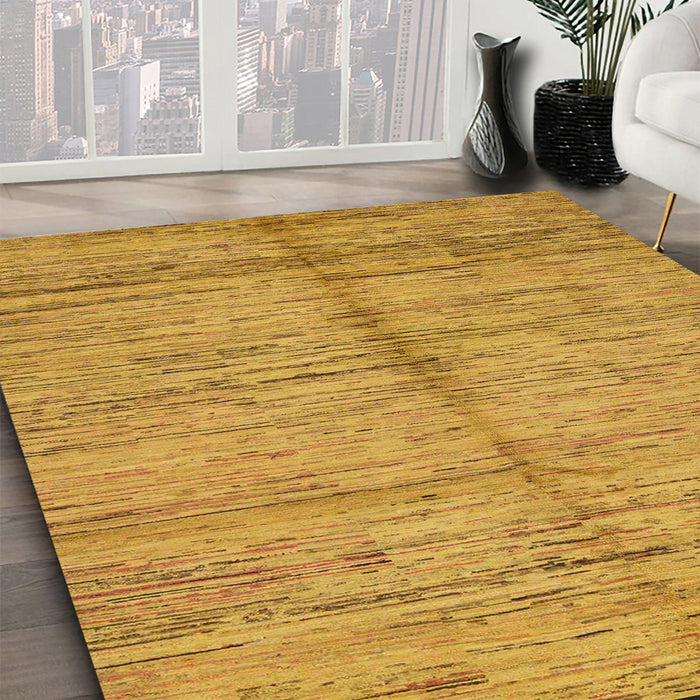 Machine Washable Abstract Sedona Brown Rug in a Family Room, wshabs194