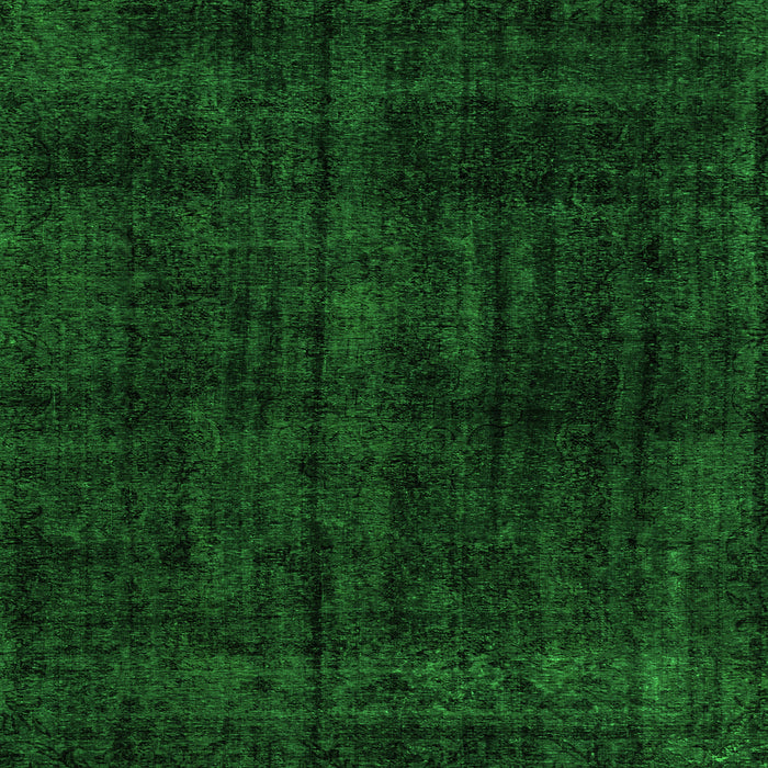 Square Machine Washable Abstract Green Modern Area Rugs, wshabs1950grn