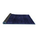 Sideview of Abstract Blue Modern Rug, abs1950blu