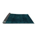 Sideview of Abstract Light Blue Modern Rug, abs1950lblu