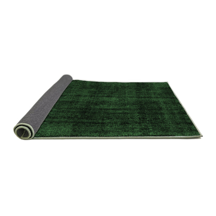 Sideview of Abstract Emerald Green Modern Rug, abs1950emgrn