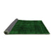 Sideview of Abstract Green Modern Rug, abs1950grn