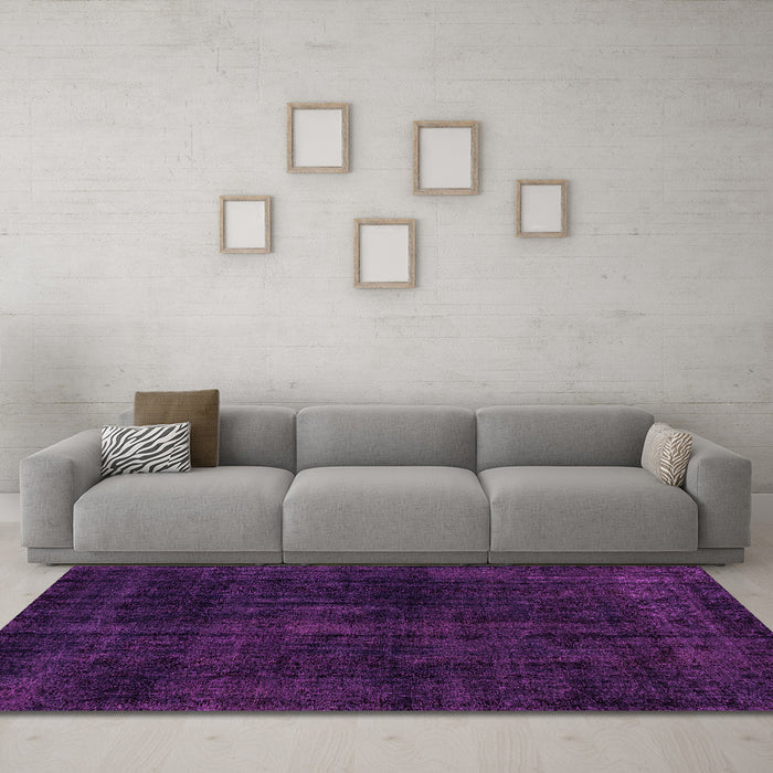 Machine Washable Abstract Pink Modern Rug in a Living Room, wshabs1950pnk