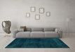 Machine Washable Abstract Light Blue Modern Rug in a Living Room, wshabs1950lblu