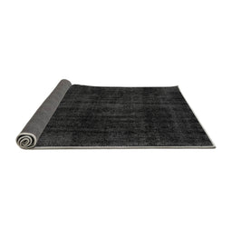 Sideview of Abstract Gray Modern Rug, abs1950gry