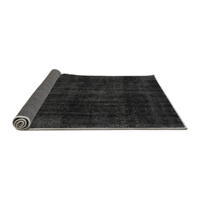 Sideview of Abstract Gray Modern Rug, abs1950gry