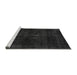 Sideview of Machine Washable Abstract Gray Modern Rug, wshabs1950gry